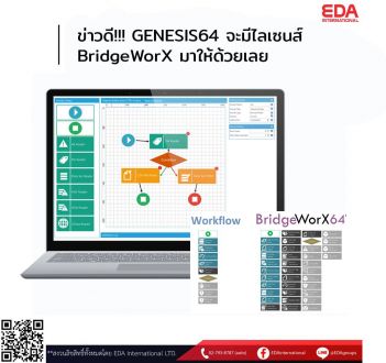 ข่าวดี!!! GENESIS64 จะมีไลเซนส์ BridgeWorX มาให้ด้วยเลย