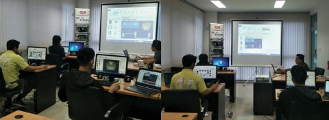 บรรยากาศการอบรมการสร้างระบบ SCADA ด้วย GENESIS64