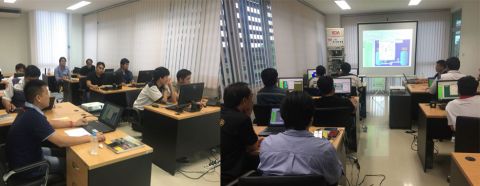 บรรยากาศการอบรมการสร้างระบบ SCADA ด้วย GENESIS32 ประจำเดือน มิถุนายน 2561