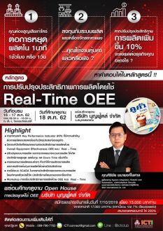 “การปรับปรุงประสิทธิภาพการผลิตโดยใช้ระบบ Real-Time OEE”